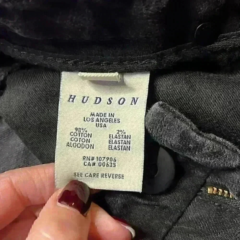 Hudson Straight Leg Premium Denim, Black Wash. - Picture 12 of 13